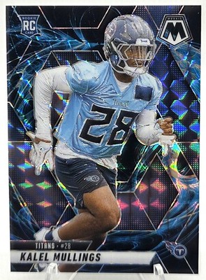 2025 Panini Mosaic Kalel Mullings RC Genesis Prizm #390 Titans Rookie SSP