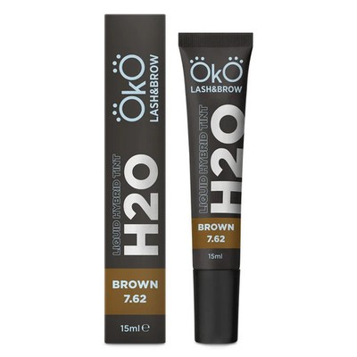 Dye for eyebrow and eyelash OKO Lash&Brow H20 Liquid Hybrid Tint, Brown 7.62,