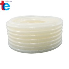Clear Braided PVC Hose 3/4" ID x 1" OD 100 Feet, High Pressure Reinforced