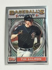 1993 Topps Finest #163 Tim Salmon ROY MLB California Angels