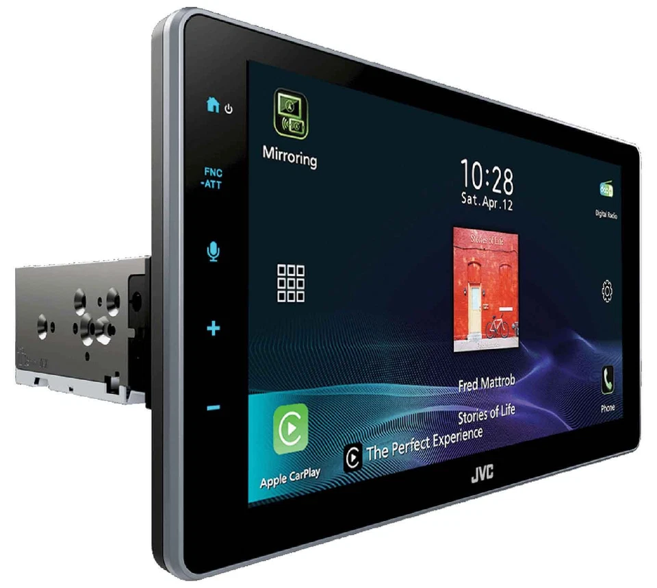 JVC DAB MP3 Bluetooth USB Autoradio für Fiat Panda (2012-2020) schwarz - Bild 4 von 4