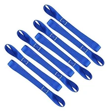 Soft Loop Tie Down Straps (8 Pack) 1800Lbs Load Capacity, 4800Lbs blue-8Pack