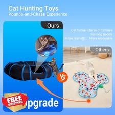 Interactive Cat Toy Rolling Ball Tunnel Automatic Hunting