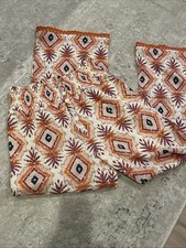 NEW Sundance Catalog Women’s ZOLA Pull On Pants Eyelet Embroidered Gemotric PXXS