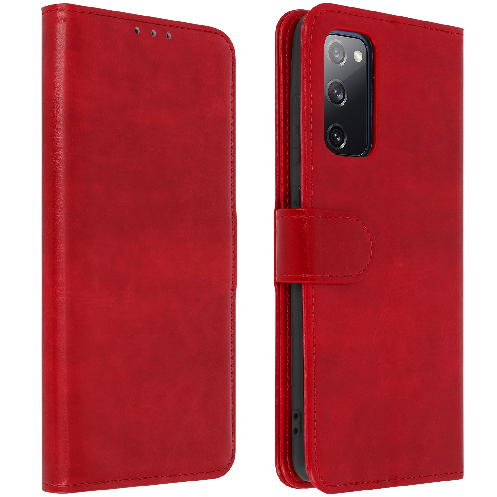 Housse Samsung S20 FE haute qualité - Protection intégrale vintage au toucher cuir premium