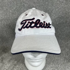 Titleist Vintage Hat Golf Cap New Era White Red Blue Accents Adjustable Logo