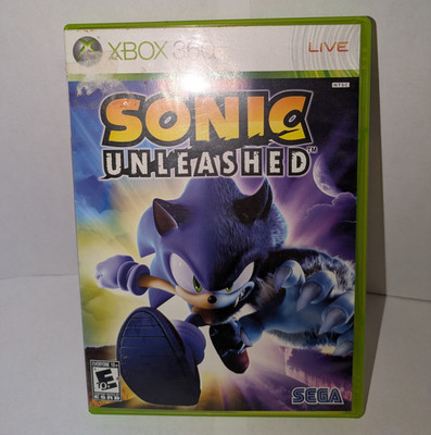 SEGA Sonic Unleashed Microsoft Xbox 360 CIB w/ Manual, Case & Disc