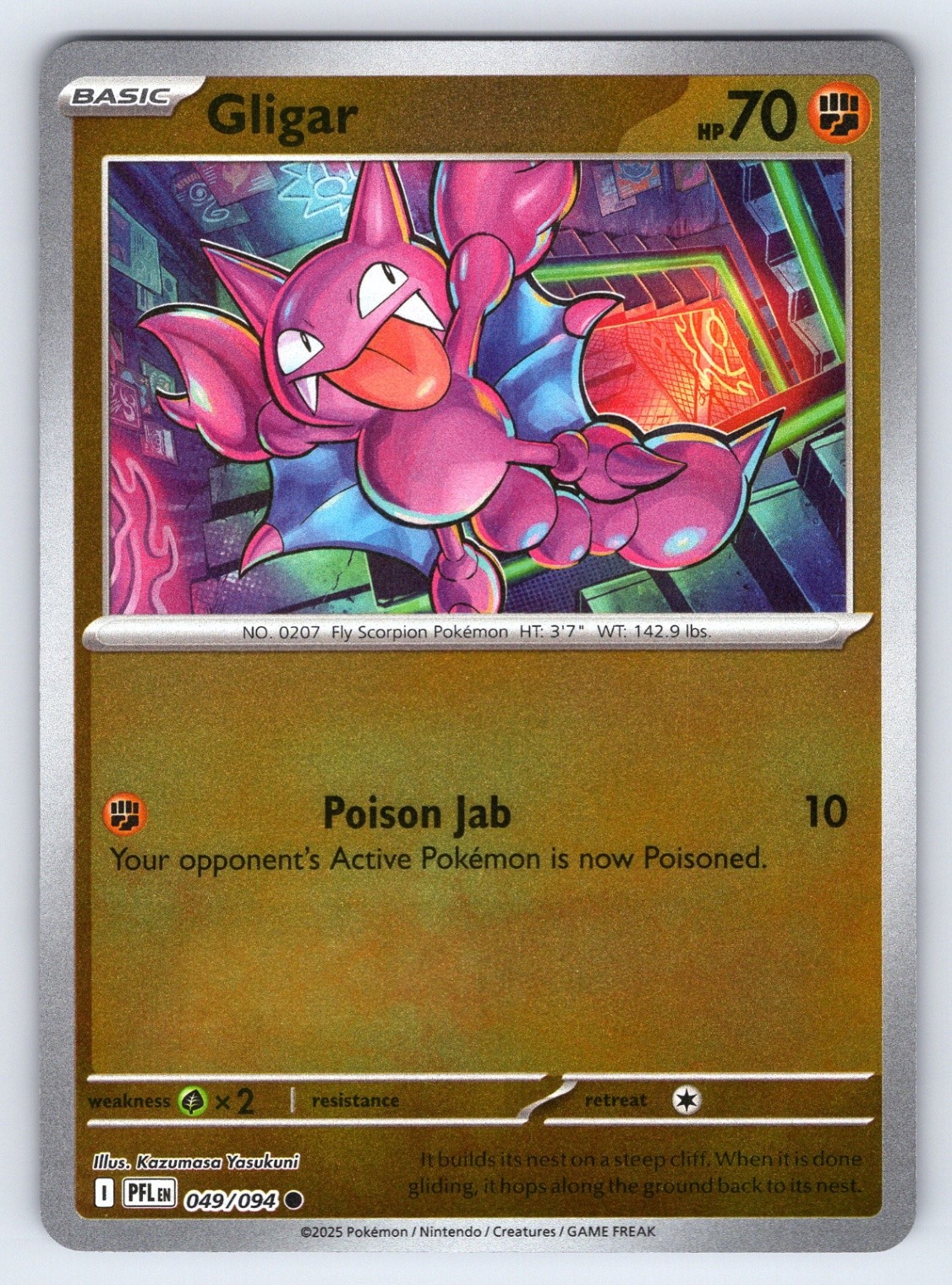 Gligar Common ME02: Phantasmal Flames 049/094 NM