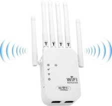 WiFi Extender Signal Booster, 2026 Best WiFi Extender with Ethernet Port, 1200Mb