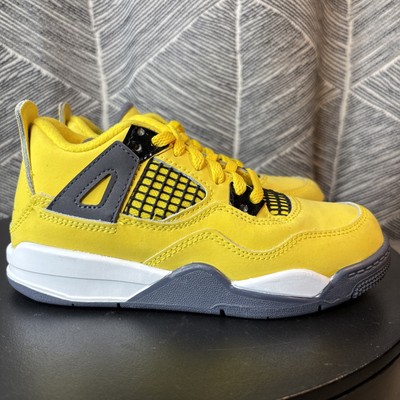 Nike Air Jordan 4 Retro Lightning (2021) PS BQ7669-700 (Size: US 12C) Toddler