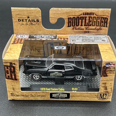 2016 m2 BLACK 1970 FORD TORINRO COBRA BL02 16-27 BOOTLEGGER free shipping