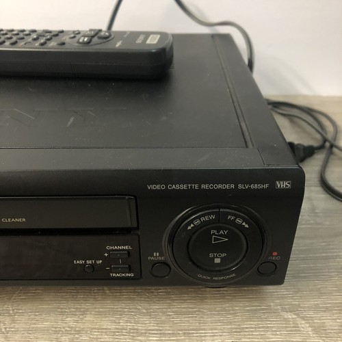 For Parts Or Repair Vintage Sony SLV-685HF VHS VCR Player With Remote Read! - Picture 4 of 9