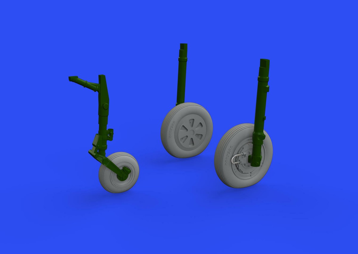 Brassin 1/72 Scale Resin MiG-21PFM wheels (Eduard) - #672231 Brassin 1/72 Scale Resin MiG-21PFM wheels (Eduard) - #672231