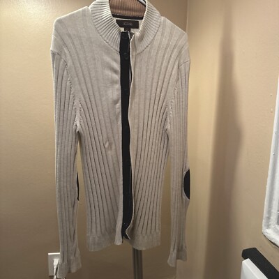 Tasso Elba Men s Medium Elegant Full Cardigan Sweater
