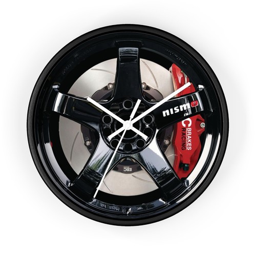 Novedad Nismo LMGT4 Reloj de Rueda, Rayos LMGT4 Reloj de Pared de Garaje, Reloj de Rueda GTR - Imagen 6 de 7