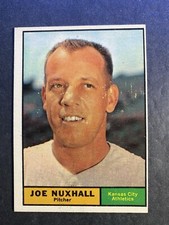 1961 Topps Baseball Joe Nuxhall Kansas City Athletics Card #444 (b)