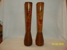 Vintage Wood Thread Spool/Textile Spool Hand Painted