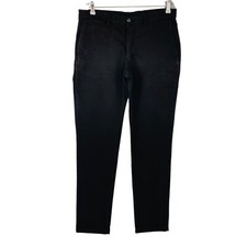 TRUSSARDI Mens Black Skinny Fit Chino Trousers Pants Size EUR 52 W34