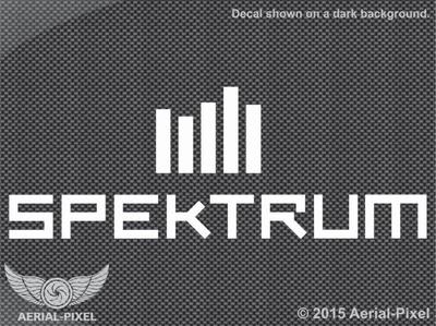 Spektrum Vinyl Window Decal 3'' x 8'' DX5e DX6i DX7 DX7s DX8 DX9 DX10T DX18 DX18T