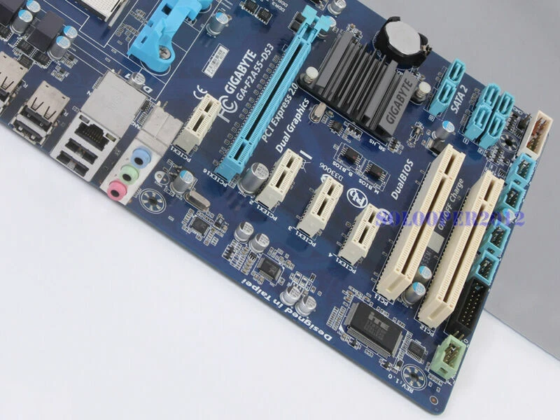 GIGABYTE GA-F2A55-DS3 Socket FM2 Motherboard AMD A55 DDR3 ATX HDMI SATA 3Gb/s - Image 4 of 4