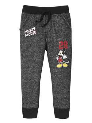 Disney Infant Boys Black Mickey Mouse Baby Jogging Sweat Pants Joggers 