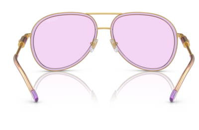 Versace VE 2260 - 10021A Lilac Transparent Sunglasses Unisex Versace 2260 Sunglasses main image 4