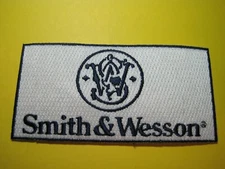 SMITH & WESSON FIREARMS VEST PATCH WITH HOOK BACK! 2 X 4 INCH GUN PATCH LOOK