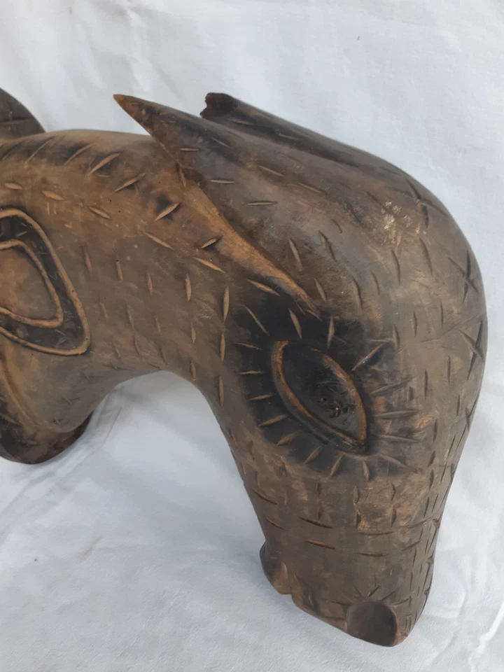 Ancienne ENSEIGNE hippique - tête de CHEVAL manège HARAS équestre ART POPULAIRE - Photo 3/4