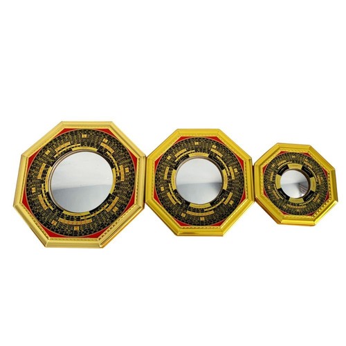 Metal Frame Bagua Feng Shui Mirror Store Home Decoration - Picture 7 of 15