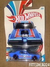 Hot Wheels 2023 American Steel 3/8 1968 Mercury Cougar - HRR24 Light Blue