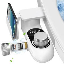 Bidet Fresh Water Spray Kit Non Electric Toilet Seat Attachment Pressure Control