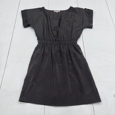 Ya Los Angeles Chocolate Brown Short Sleeve Cinched Waist Dress Women's  Size S | eBay