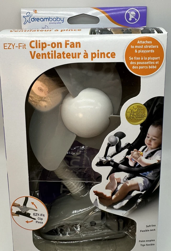 Cochecito ventilador Dream Baby con clip Buddy nuevo en caja a pilas blanco Foto 2 de 4