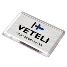 FRIDGE MAGNET - I Love Veteli, Keski-Pohjanmaa - Finland