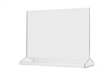 4 Pack 6"W x 4"H Sign Holder Top Load Double Sided Postcard Countertop Frame