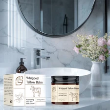 Beef Tallow for Skin - Organic Grass-Fed Whipped Beef Tallow and Honey Balm 50ML