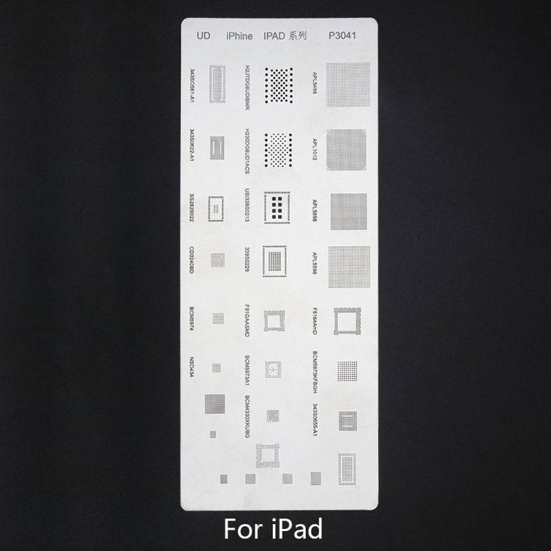 BGA Stencil, 33 Pezzi IC Chip BGA Reballing Stencil Kit Set di Modelli di Saldatura Ad Alta Precisione per la Riparazione della CPU Dell', Prodotti Chimici di Laboratorio