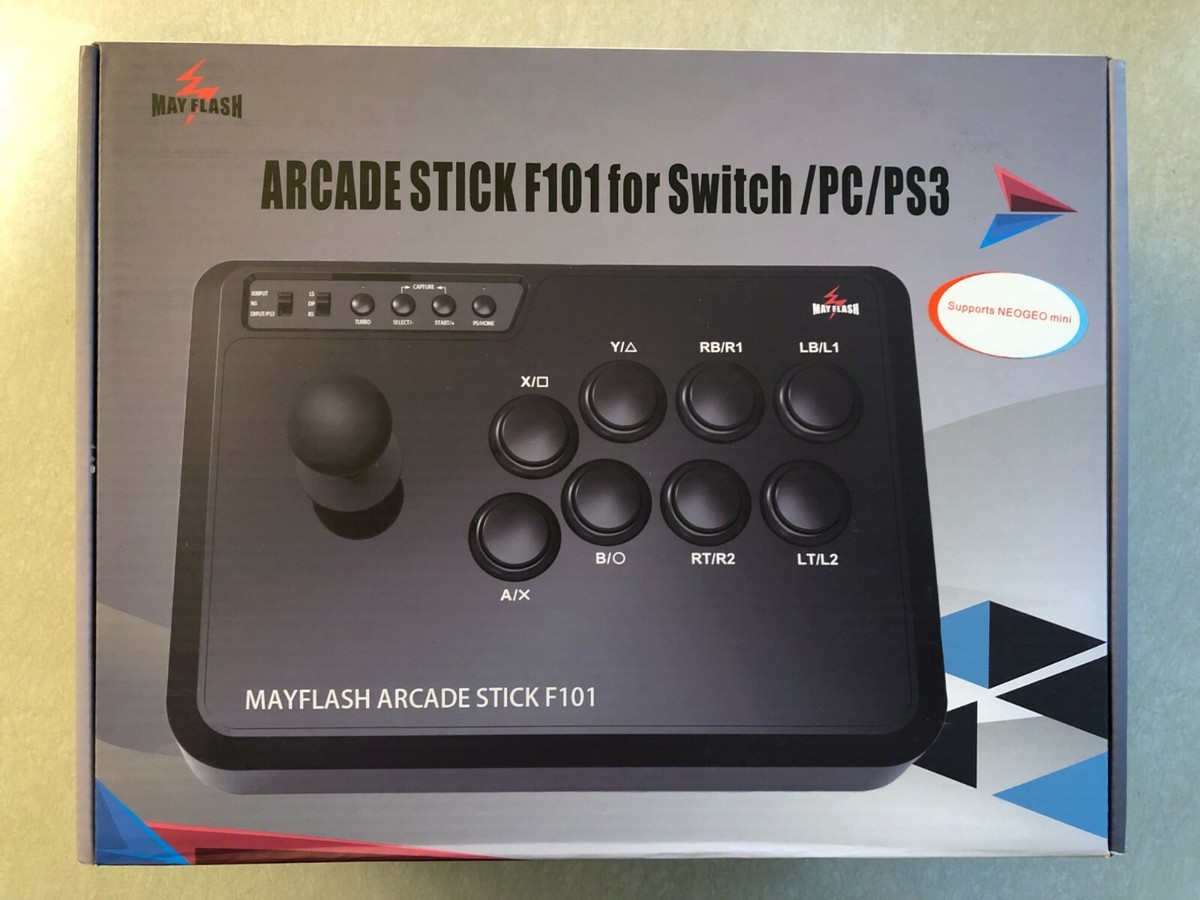 Mayflash F101 Arcade Fighting Stick for PC, Playstation, Switch