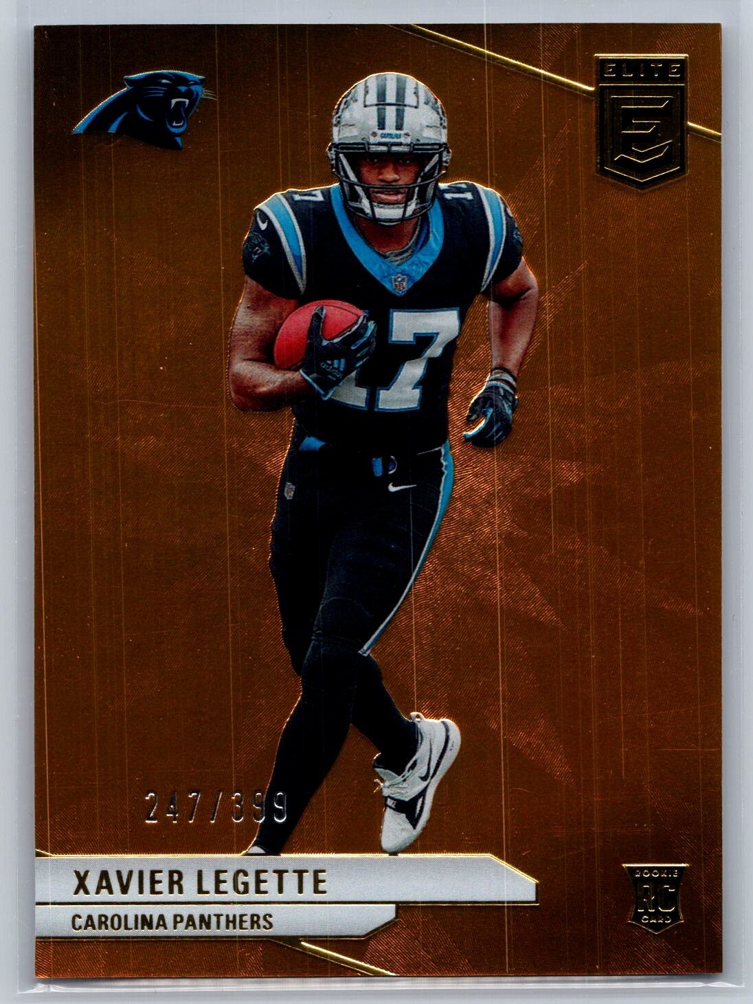 2024 panini elite football xavier legette orange rookie card 247/399 #113