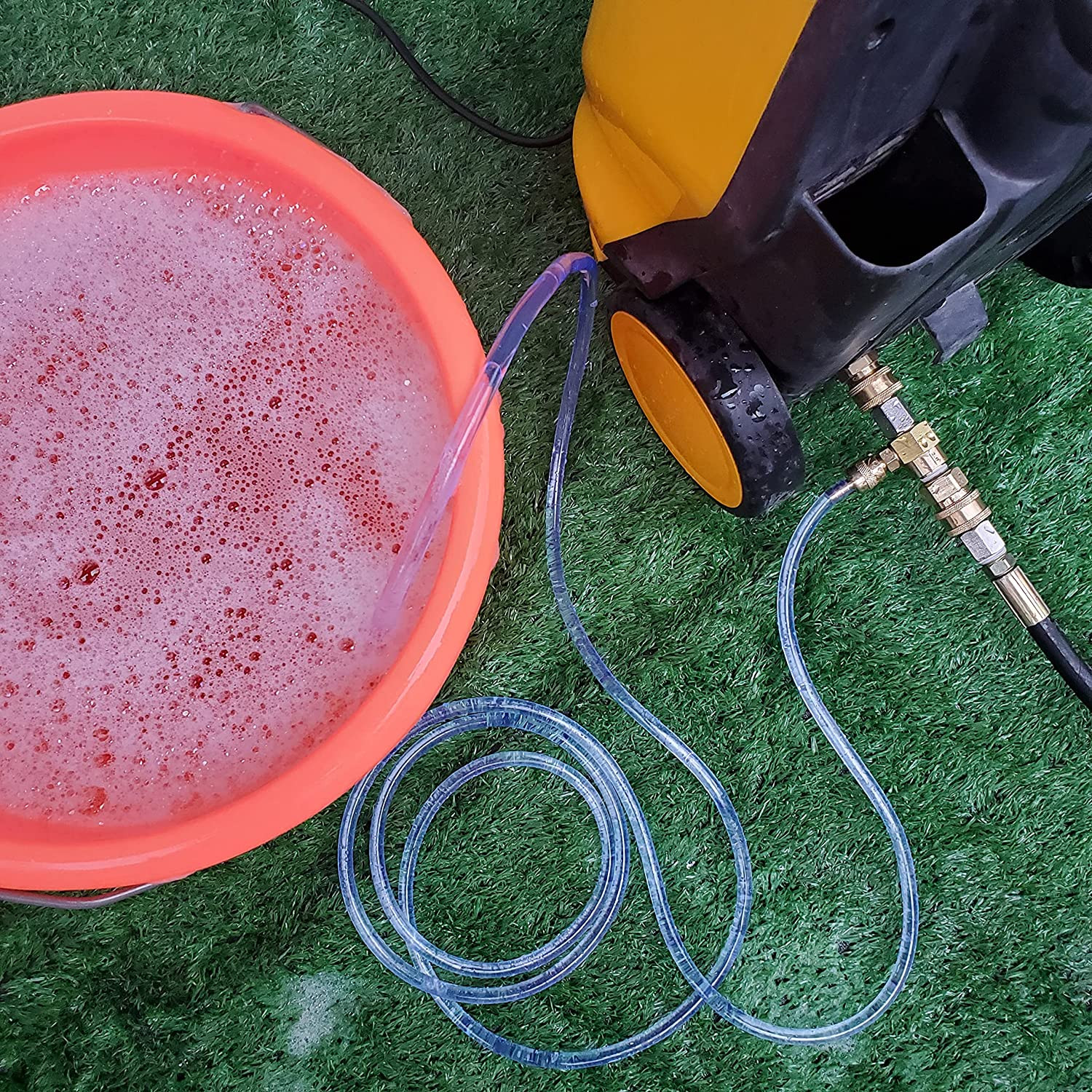 Downstream Injector for Pressure Washer, Power Washer Chemical Injector Kit, Soa