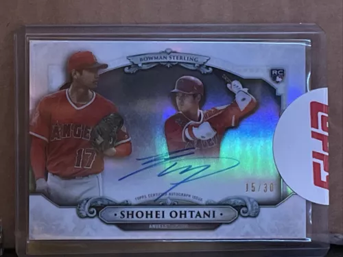 2018 BOWMAN STERLING AUTO REFRACTORS SHOHEI OHTANI RC #/30