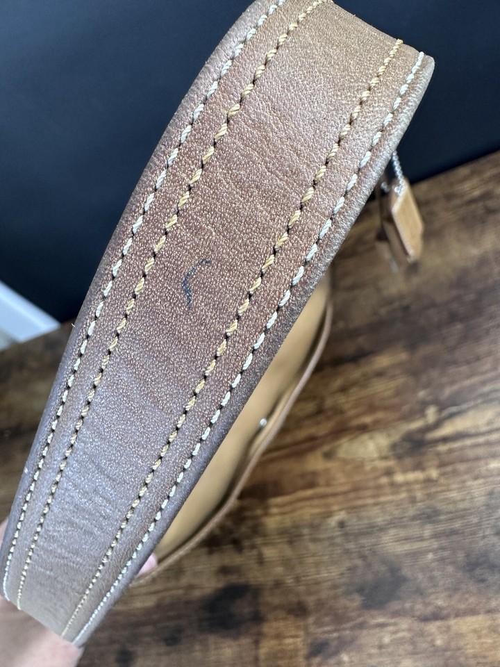 Vintage Y2K Coach Hamilton Hobo Shoulder Bag Smooth Leather Tobacco Tan