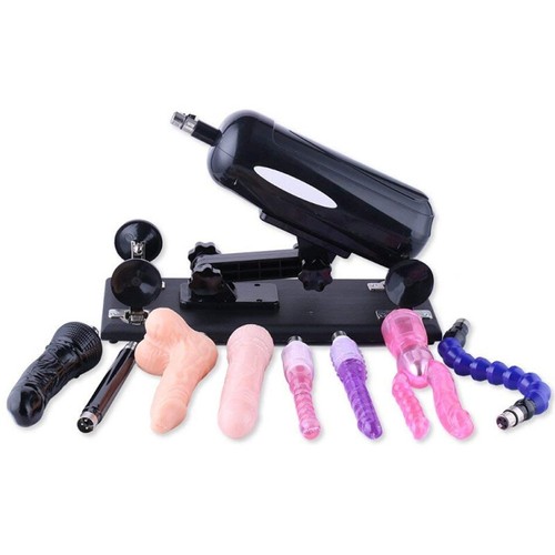Telestopic Sex Machine Kit Thrusting Realistic Dildo Vibrator Anal Adult Sex Toy - Picture 13 of 29