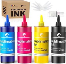 2000ML Hiipoo Sublimation Ink with Heat Tape Refill for WF7710 ET2760 ET2720