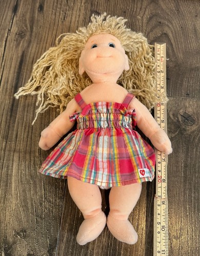 TY Beanie Baby Kid - BLONDIE (10 inch) Stuffed Doll Toy with Plaid Dress - Picture 4 of 7