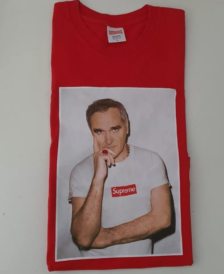 T shirt photo rouge SS16 Supreme x Morrissey taille M medium