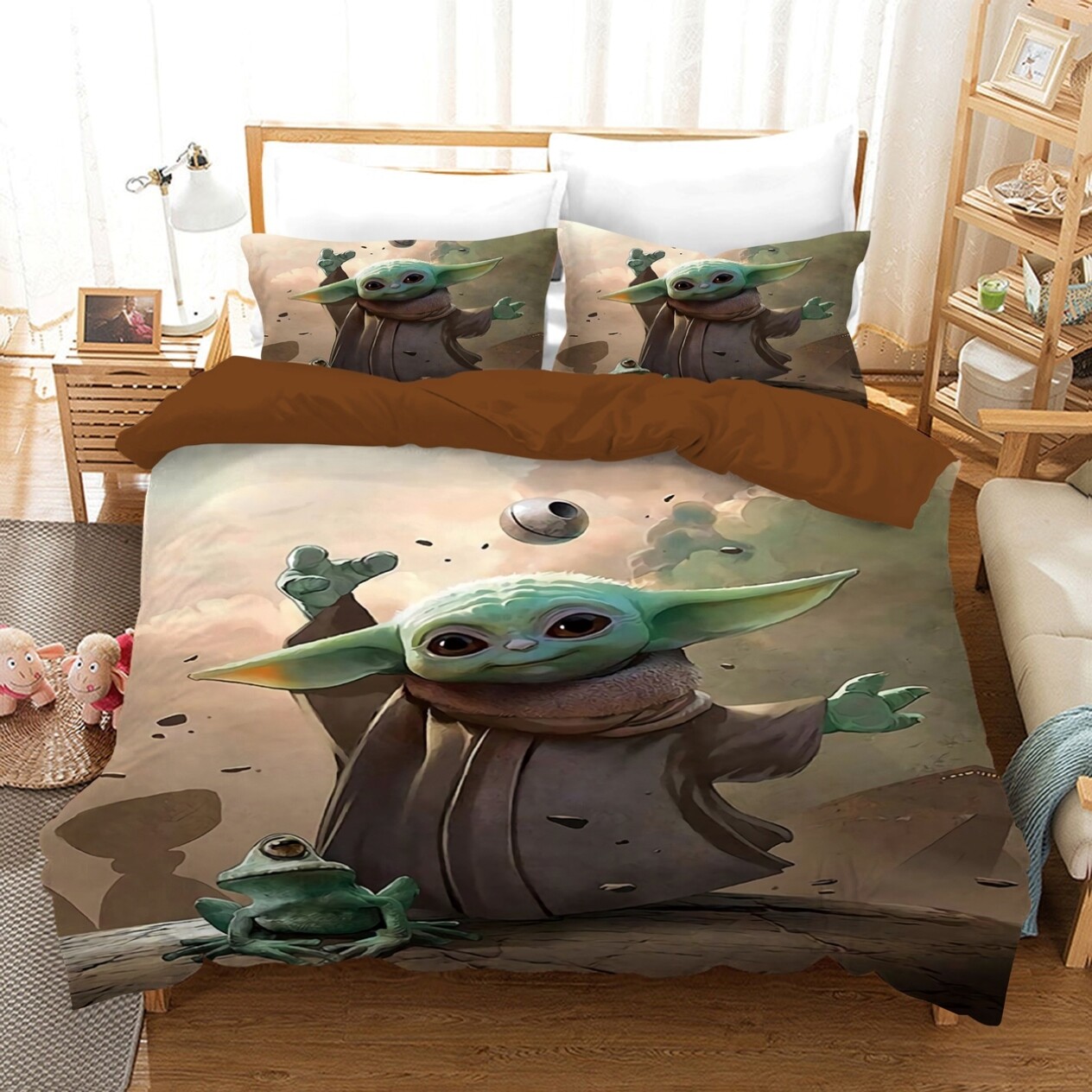 Star Wars Baby Yoda Quilt/Duvet/Doona Cover Set Single Double Queen