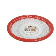 2x 12&rdquo; Poppadom Tray Roti Dish Chapati Plate Naan Bread  Serving Basket Plastic