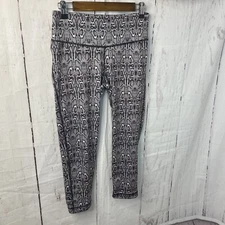 90 degrees by Reflex Women's SZ Small Stretch Athletic Capri Pants Snake Print 