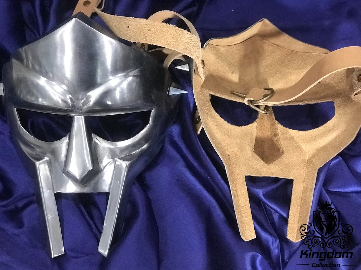 MF DOOM Mask Mad-villain Mild Steel Face Armour Medieval Hand